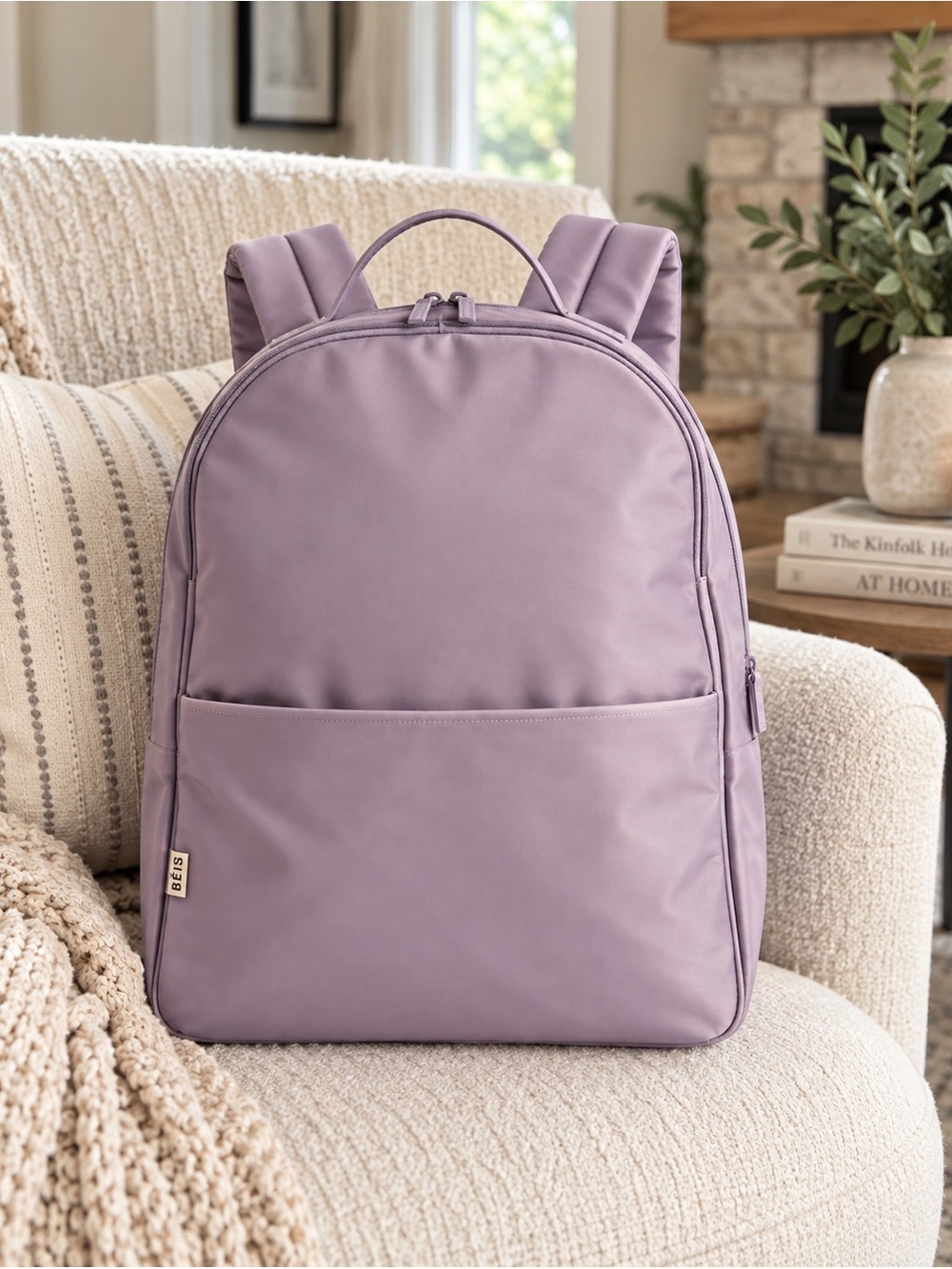 BÉIS The Backpack Lavender Purple Travel Laptop Work School Backpack